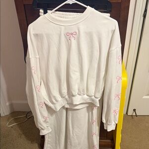 Bow sweats set